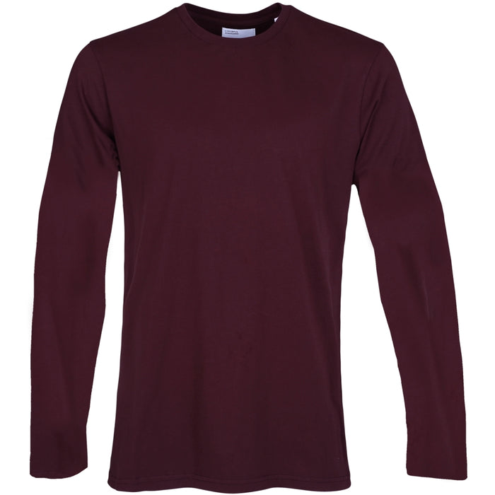 Shirt organic LS - oxblood red