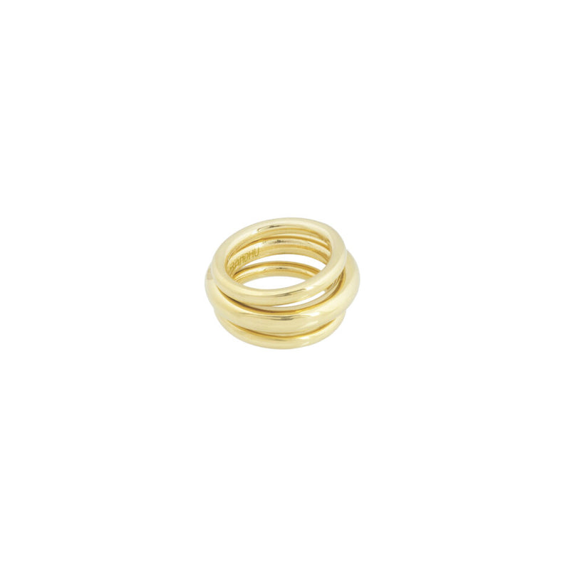 Ring Pinkey Triune - goud