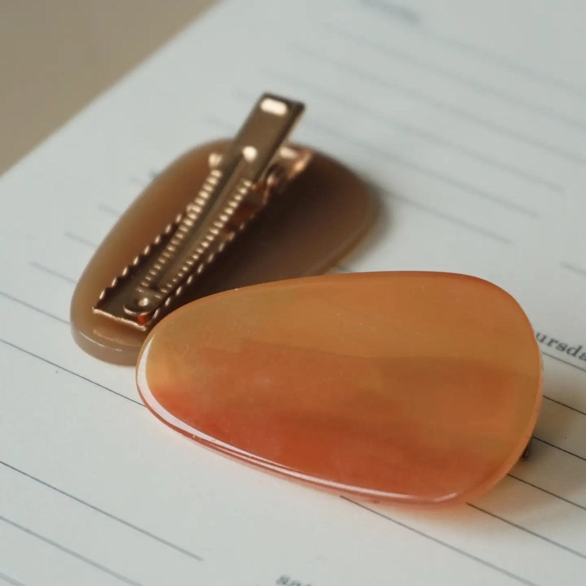 Haarclips Galet - biscuit