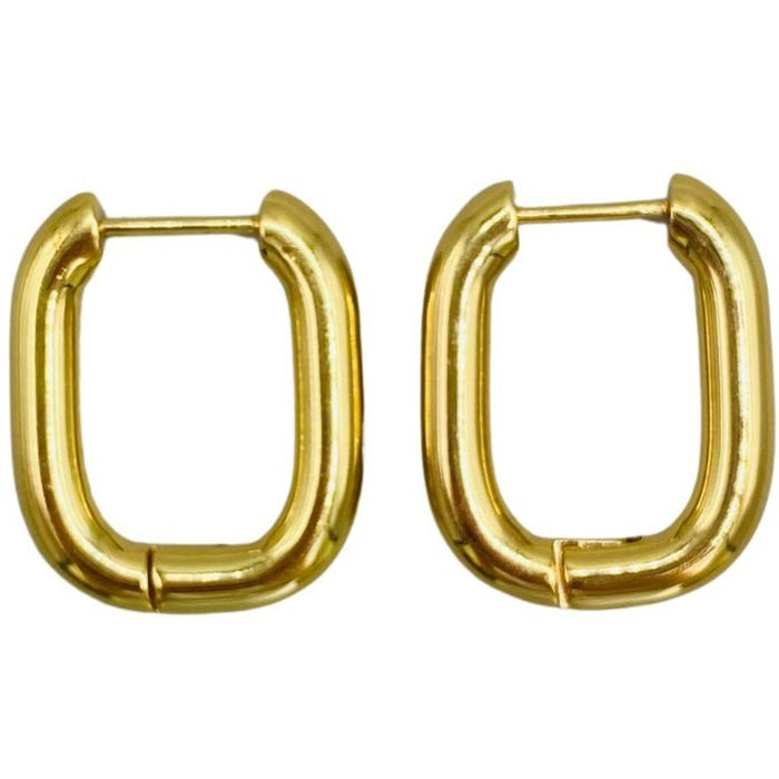 Oorhangers Big Long Hoops - goud