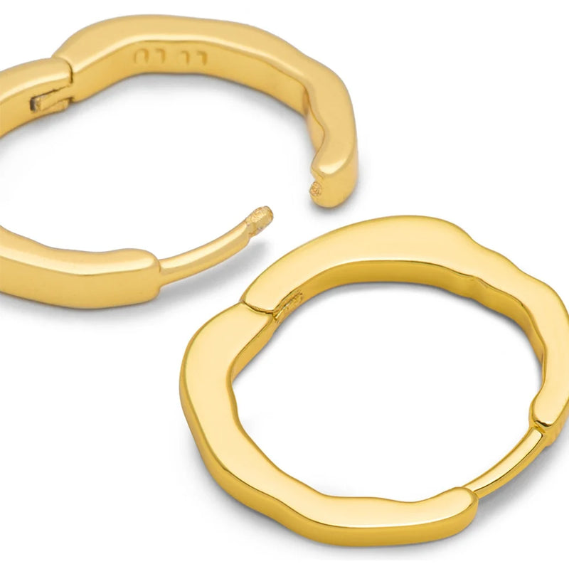 Oorhangers Organic Hoops - goud