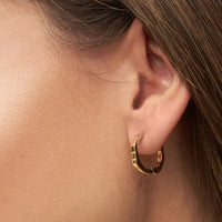 Oorhangers Organic Hoops - goud