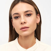 Oorhangers Organic Hoops - goud