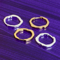 Oorhangers Organic Hoops - goud