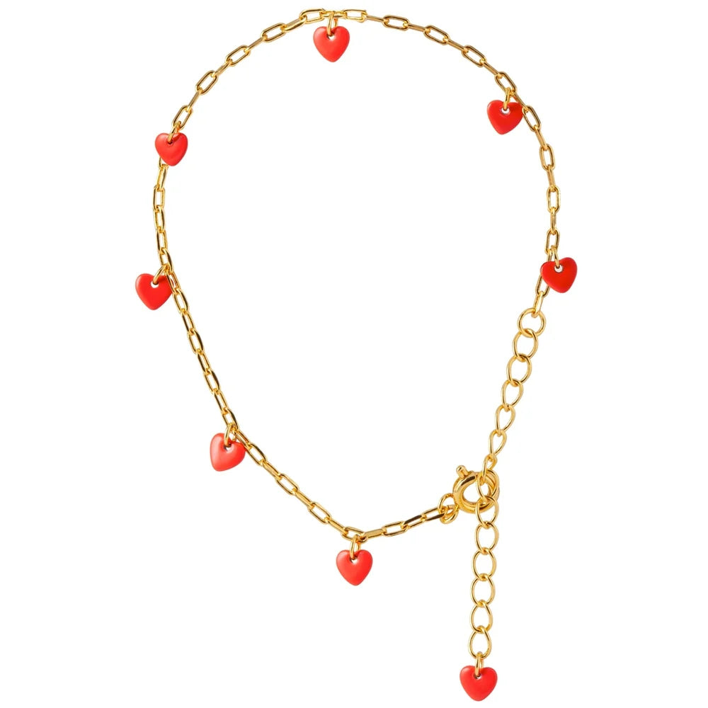 Armband Love U - lipstick red