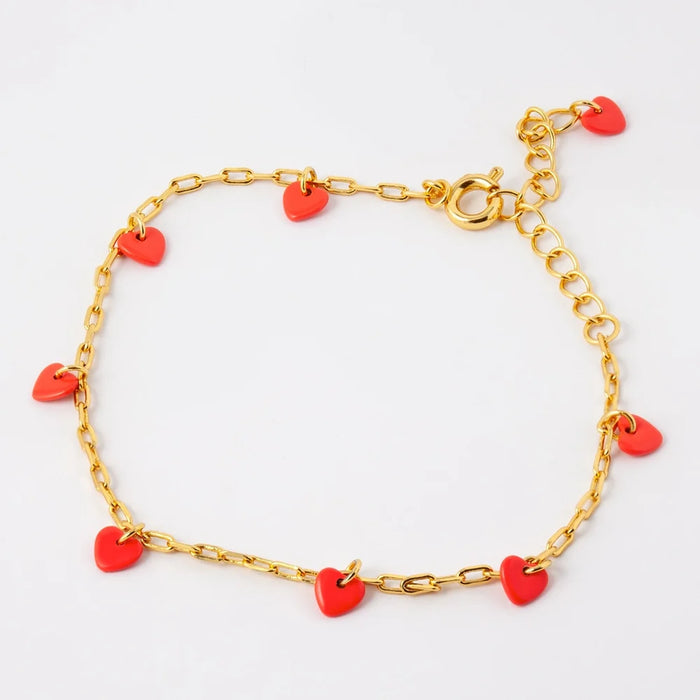 Armband Love U - lipstick red