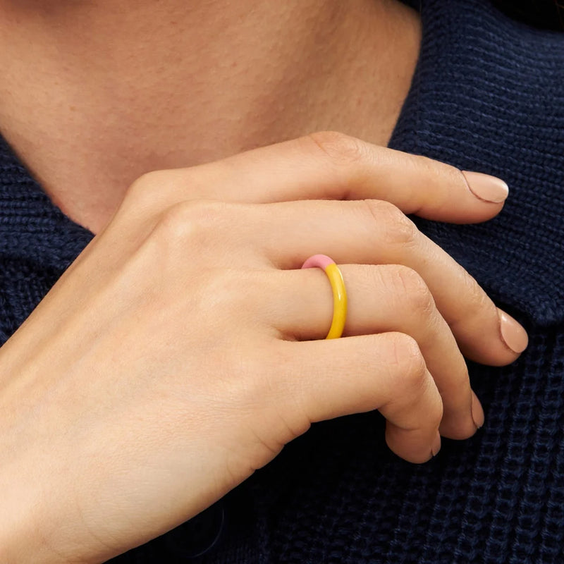 Ring - oranje/roze