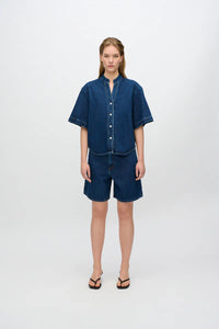 Blouse Alicia - medium blue