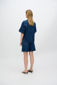 Blouse Alicia - medium blue