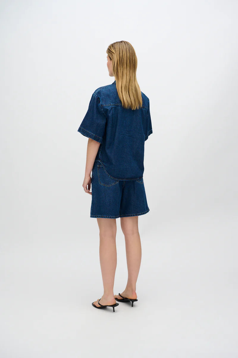 Blouse Alicia - medium blue