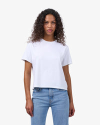 T-shirt Organic Boxy Crop - tropical sea