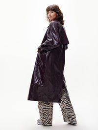 Jas Long Vegan Leather - fudge