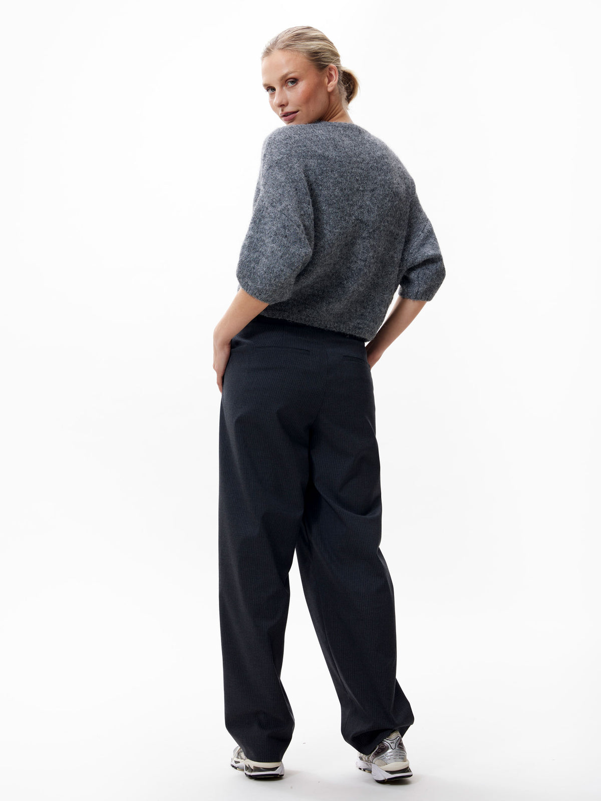 Vest Button Up - grey melange