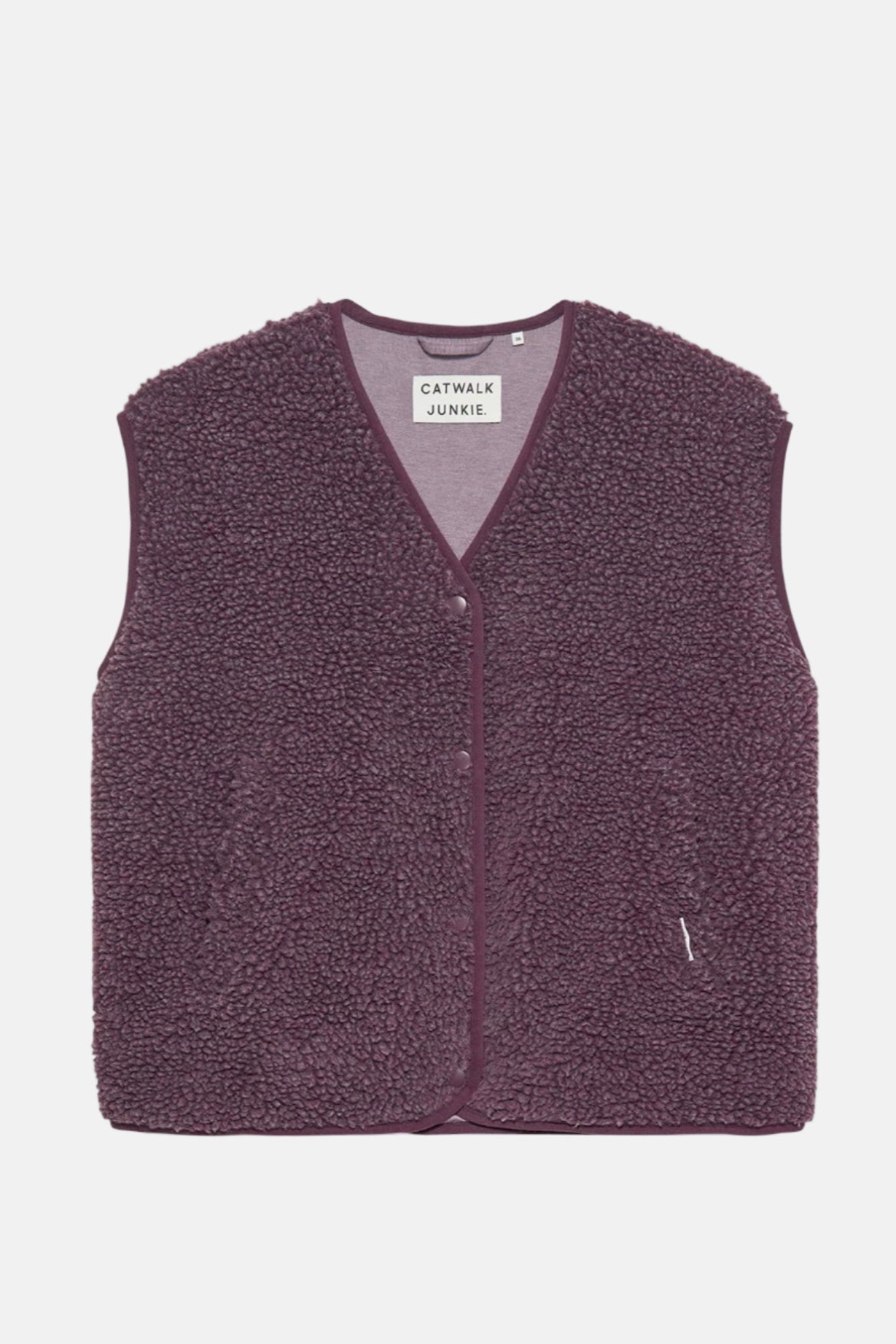 Vest Teddy Bodywarmer - plum truffle