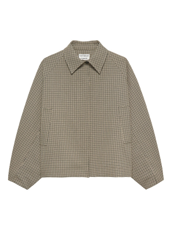 Jas Check Cape - brown