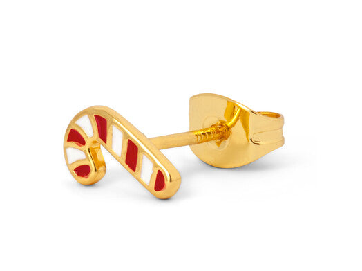 Oorsteker Sugar Cane - gold plated