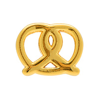 Oorsteker Pretzel - goud