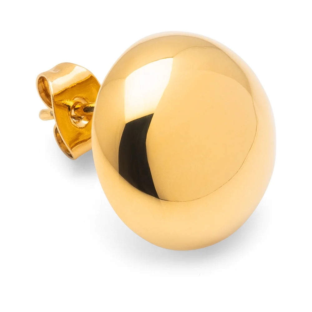Oorsteker Bubble Round - goud