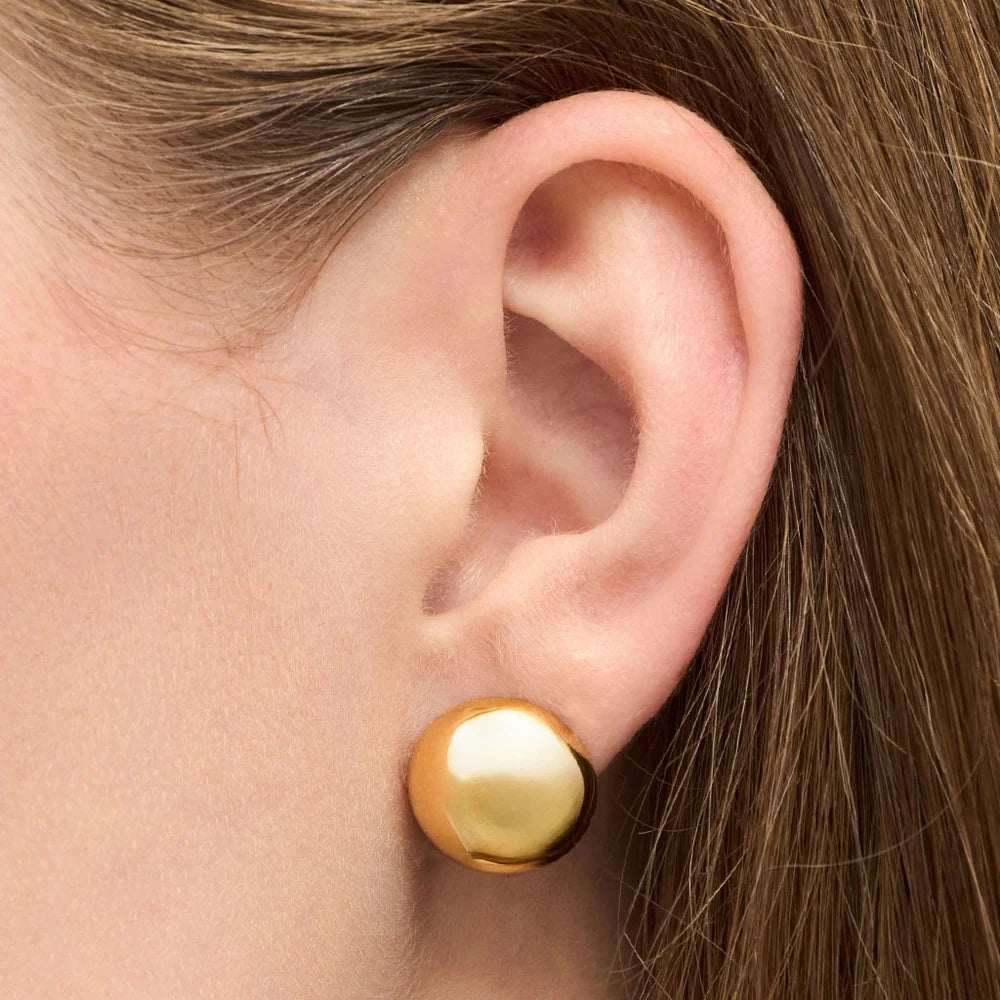 Oorsteker Bubble Round - goud