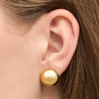 Oorsteker Bubble Round - goud