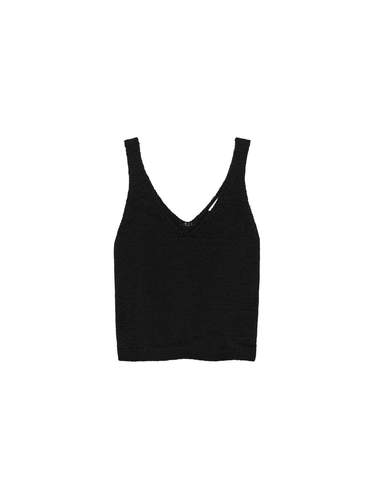 Top Knitted - zwart