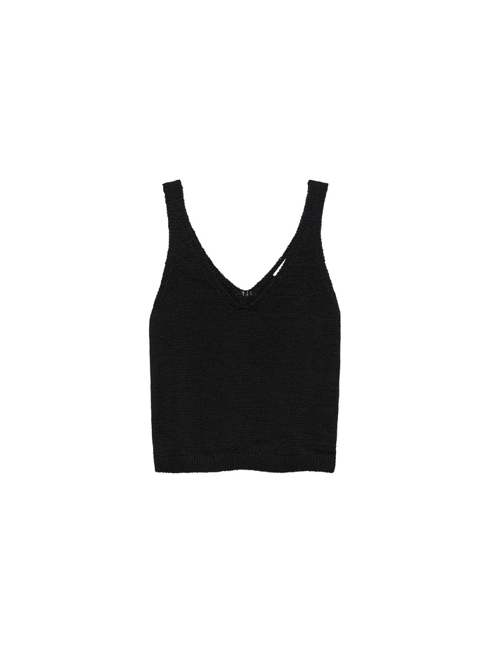 Top Knitted - zwart