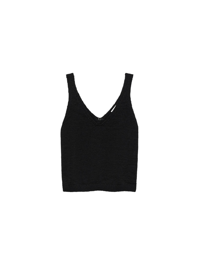 Top Knitted - zwart