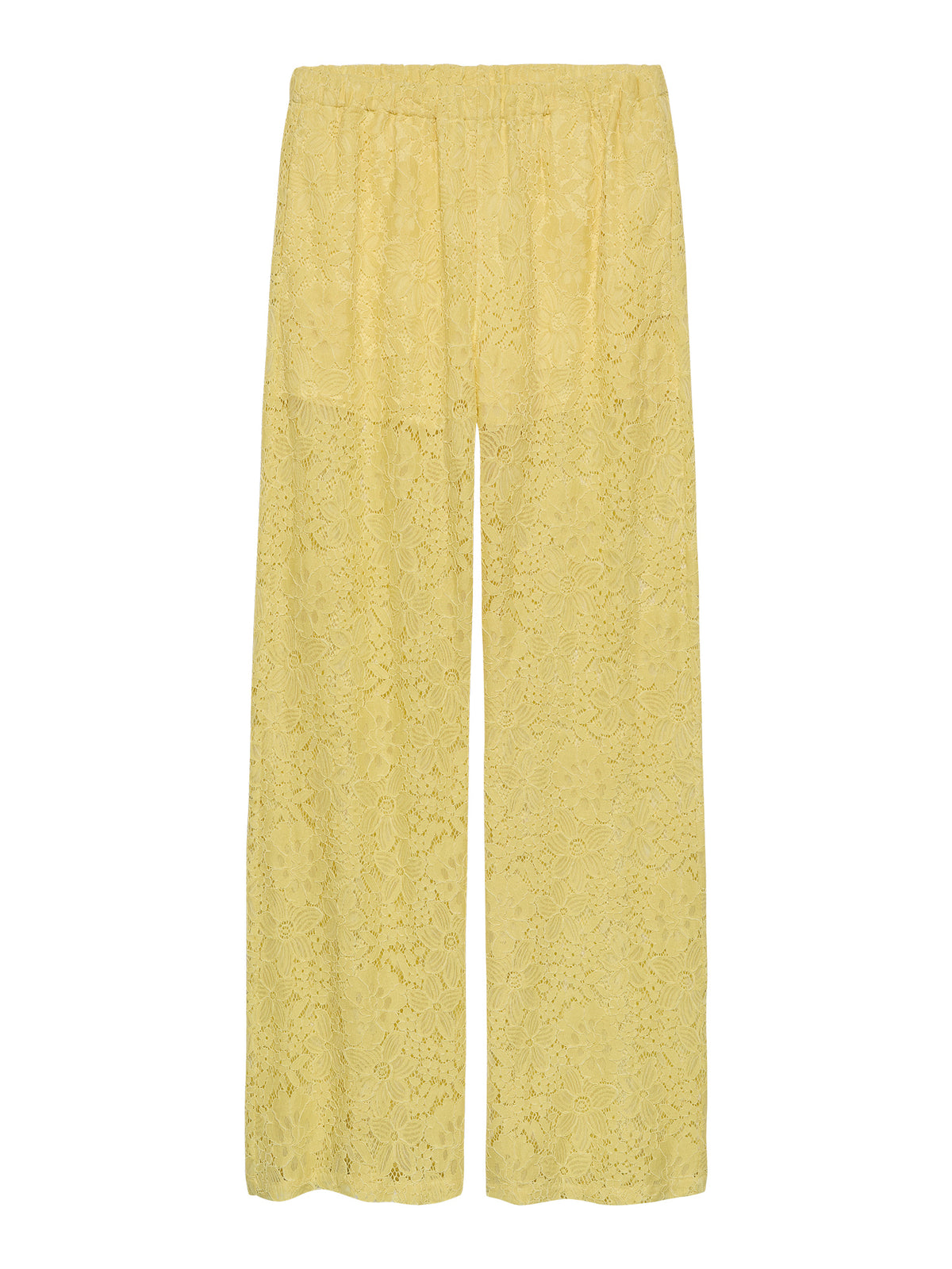 Broek Pull On Lace - geel
