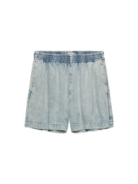 Short Pull On Denim - lichtblauw