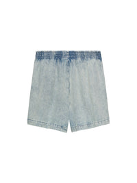 Short Pull On Denim - lichtblauw