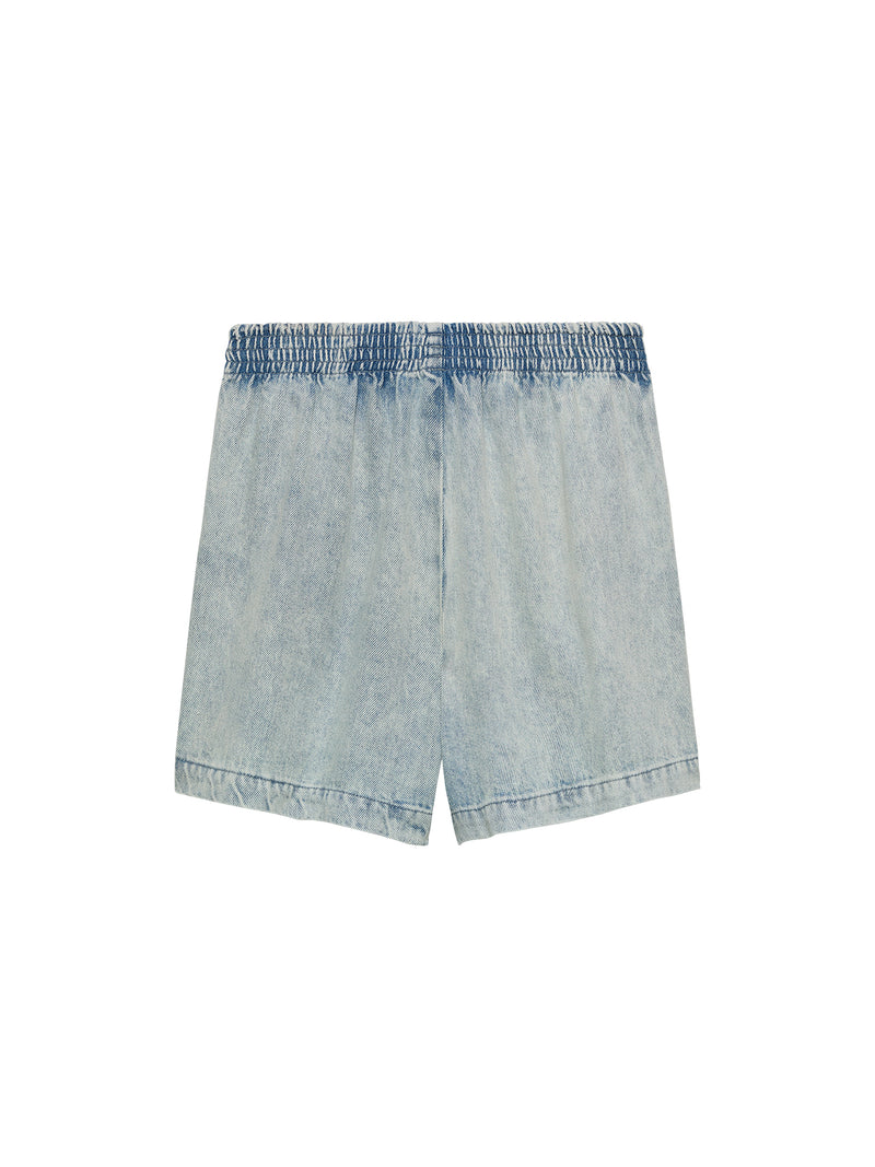 Short Pull On Denim - lichtblauw