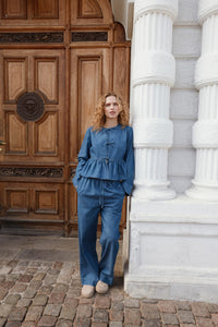 Blouse Chamy - donkerblauw