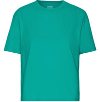 T-shirt Organic Boxy Crop - tropical sea