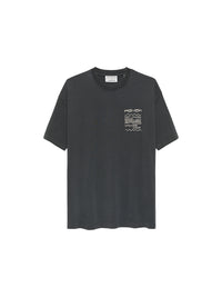 T-shirt Oversized Graphic Fish - faded black
