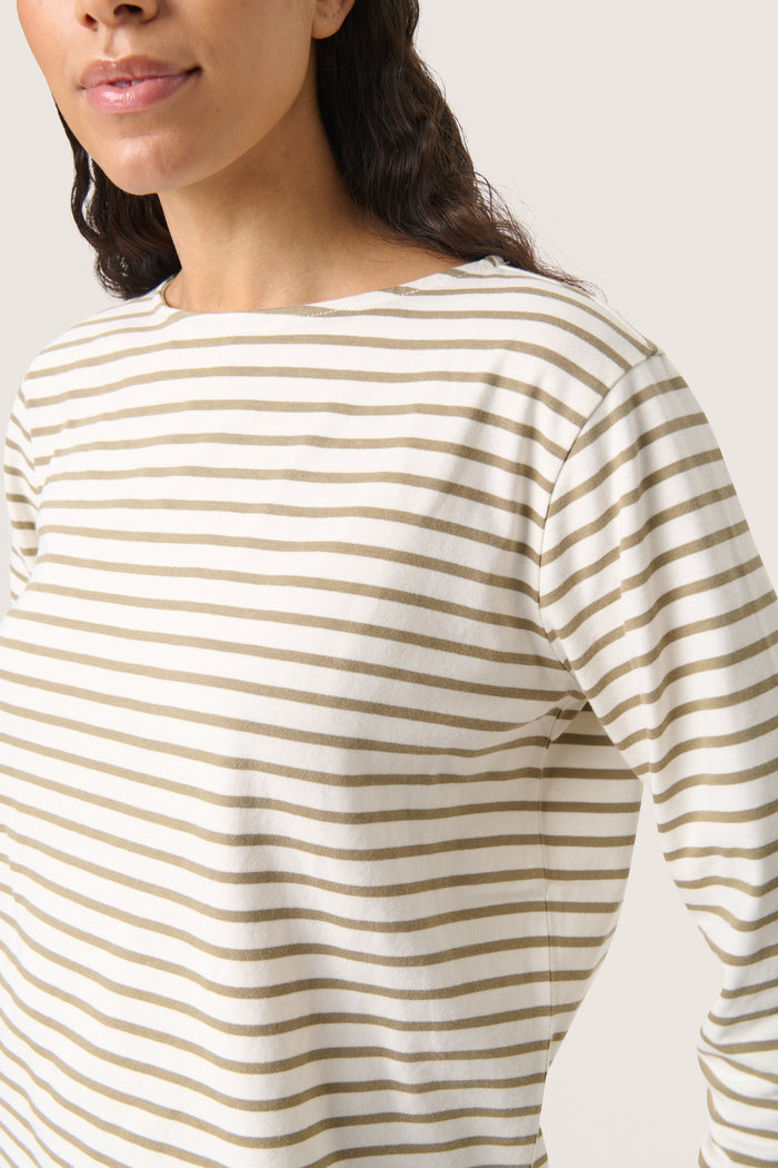 Shirt Neo New - olijfgroen/wit