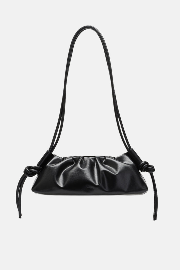 Dumpling Vegan Leather Bag - black