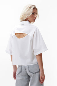 Blouse Open Back - wit