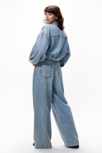 Vest Tuck In Denim - lichtblauw
