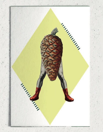 Kaartje - dennenappel