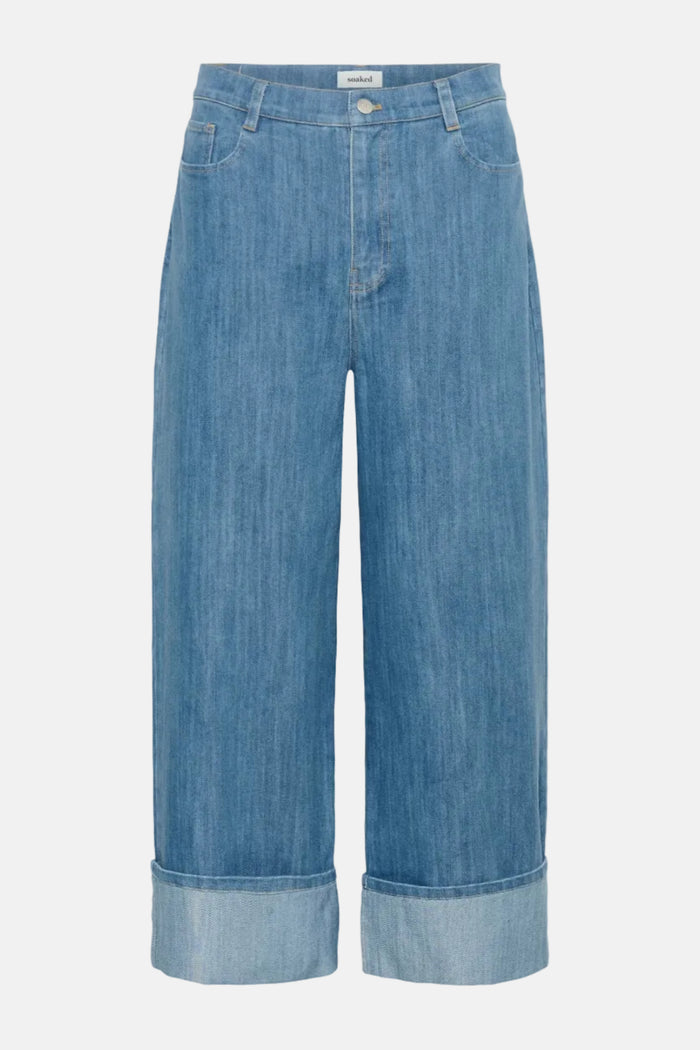 Jeans Ninnie Fold-Up - medium blue denim