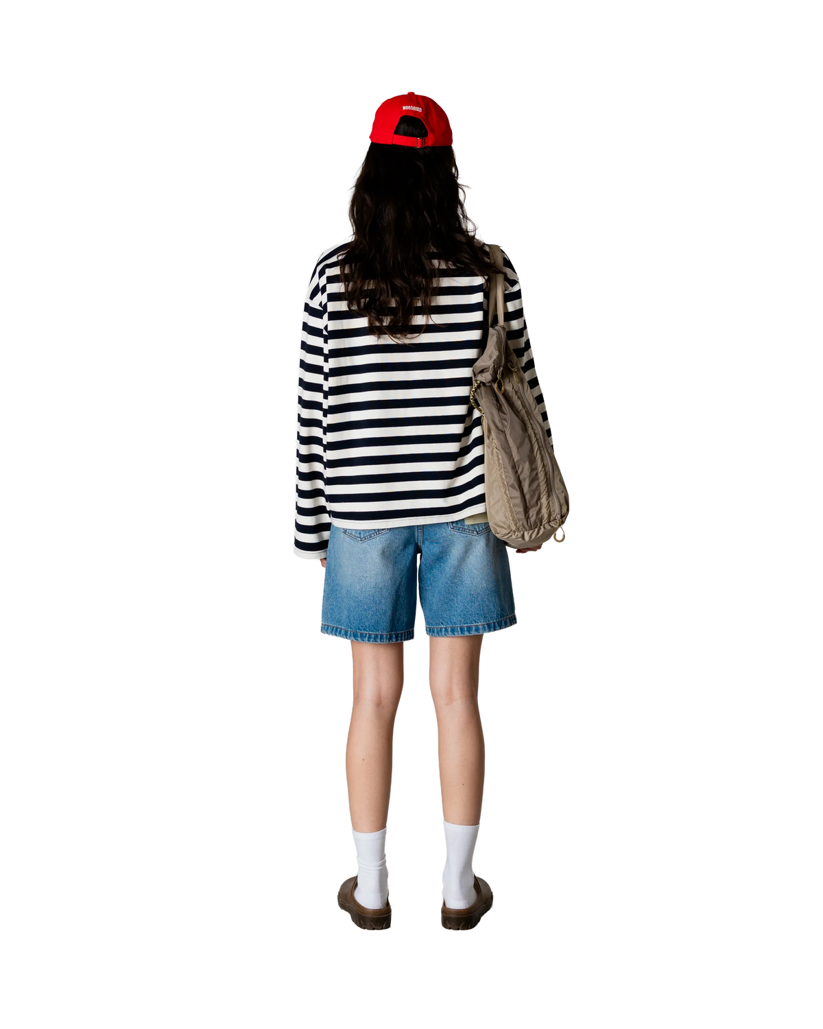 Shirt Joul Wide Sleeve Stripe - navy/white