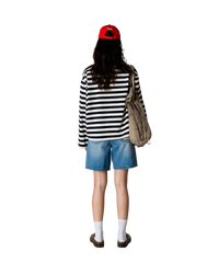 Shirt Joul Wide Sleeve Stripe - navy/white