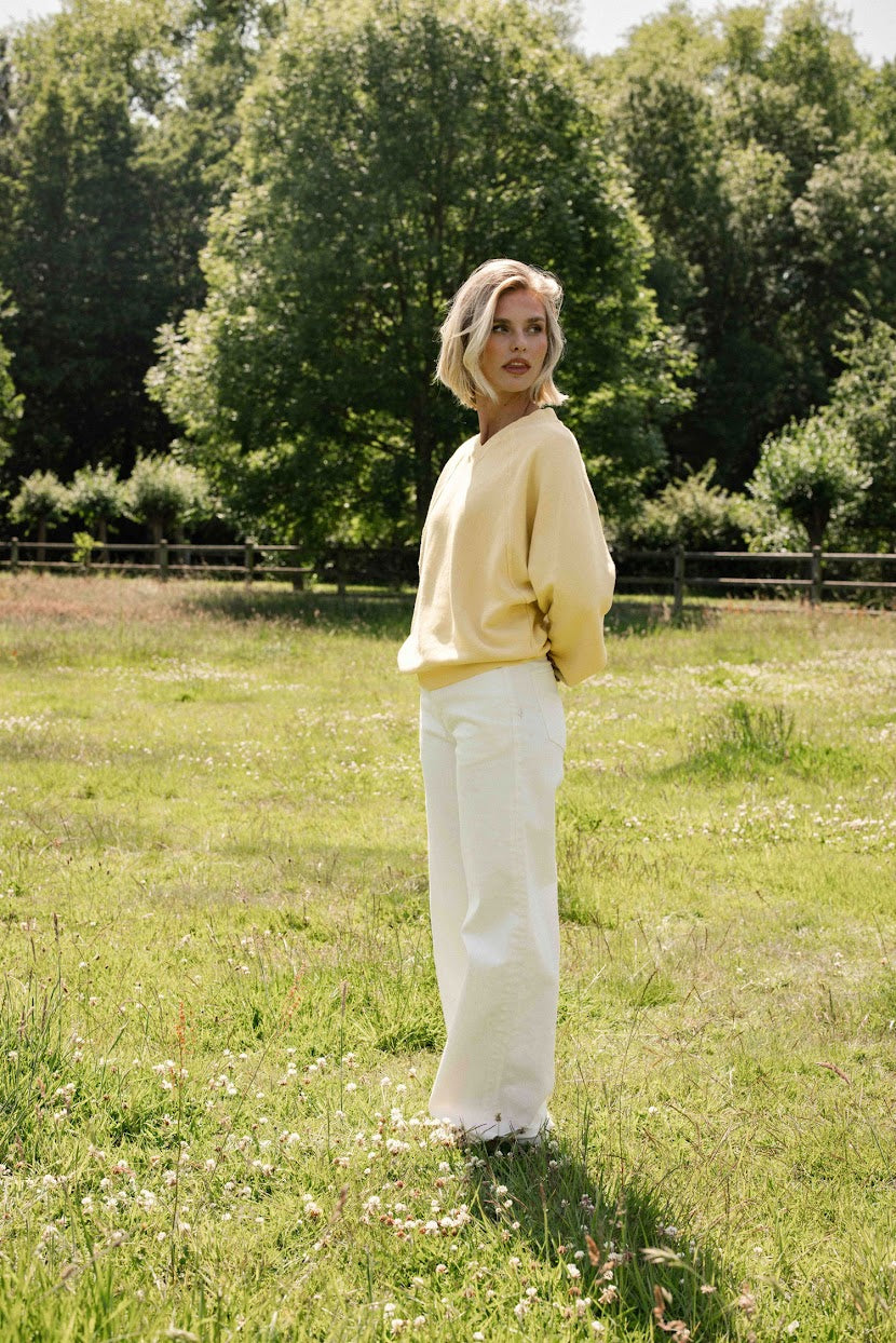 Jeans Barrel - star white
