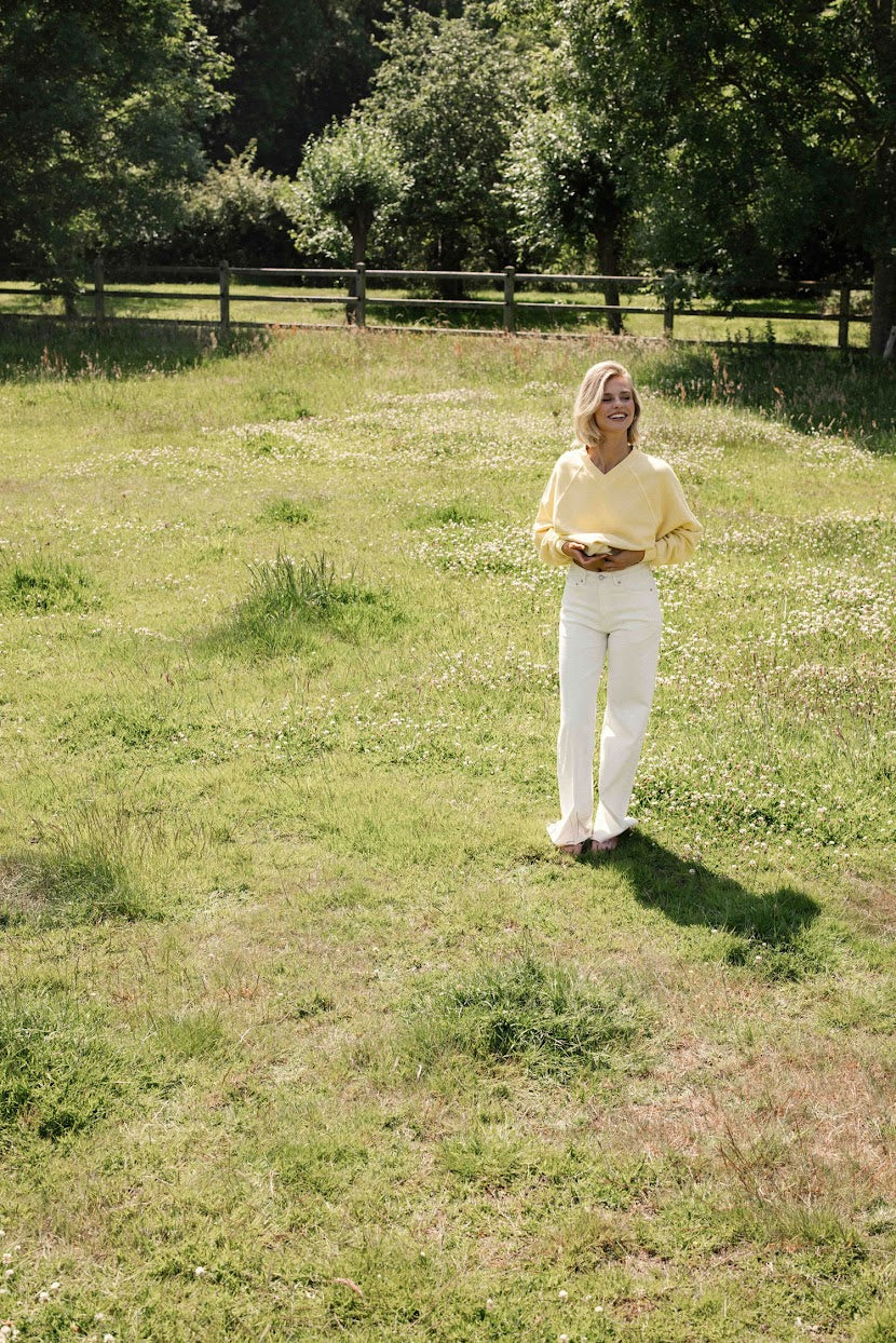 Jeans Barrel - star white