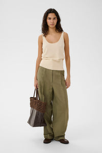 Broek Ragna Nanine Barrel - dusky green