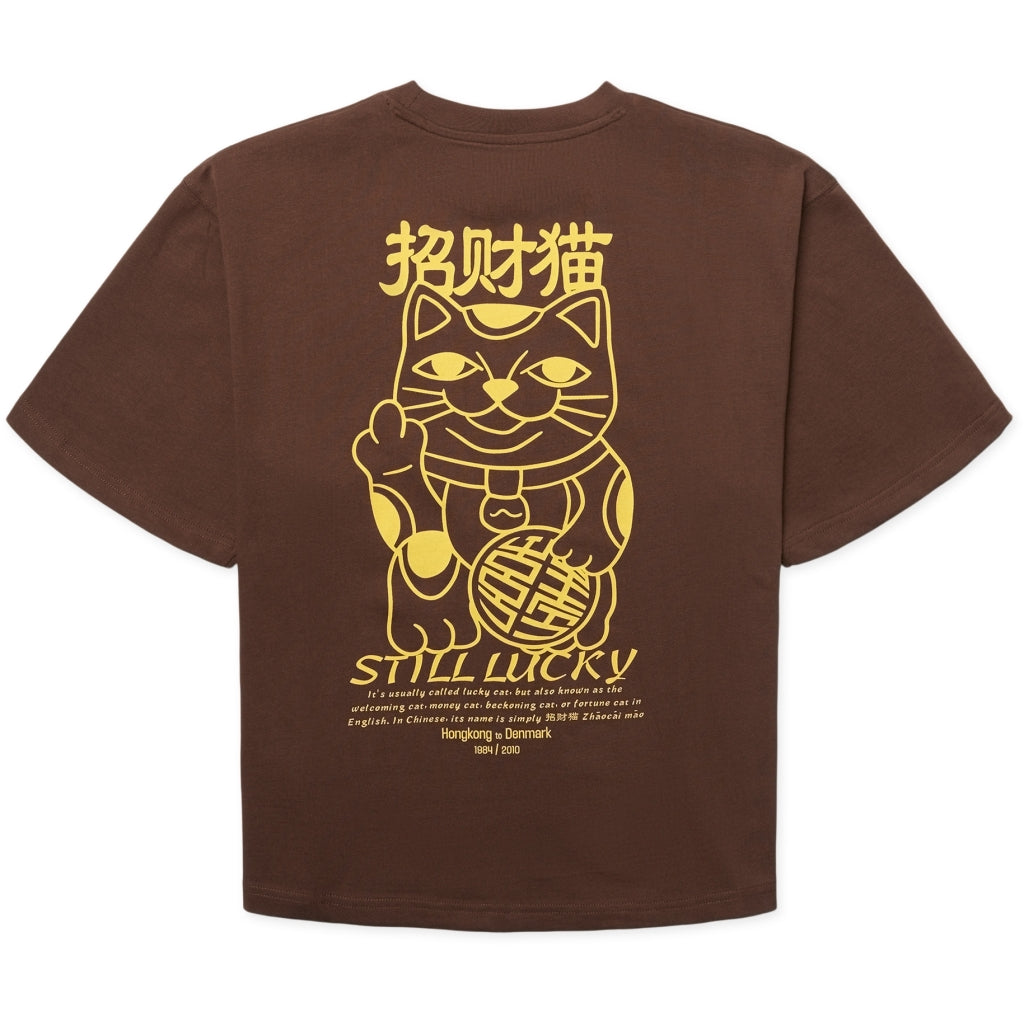 T-shirt Balo Lucky Cat - dark brown