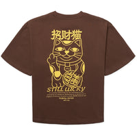 T-shirt Balo Lucky Cat - dark brown
