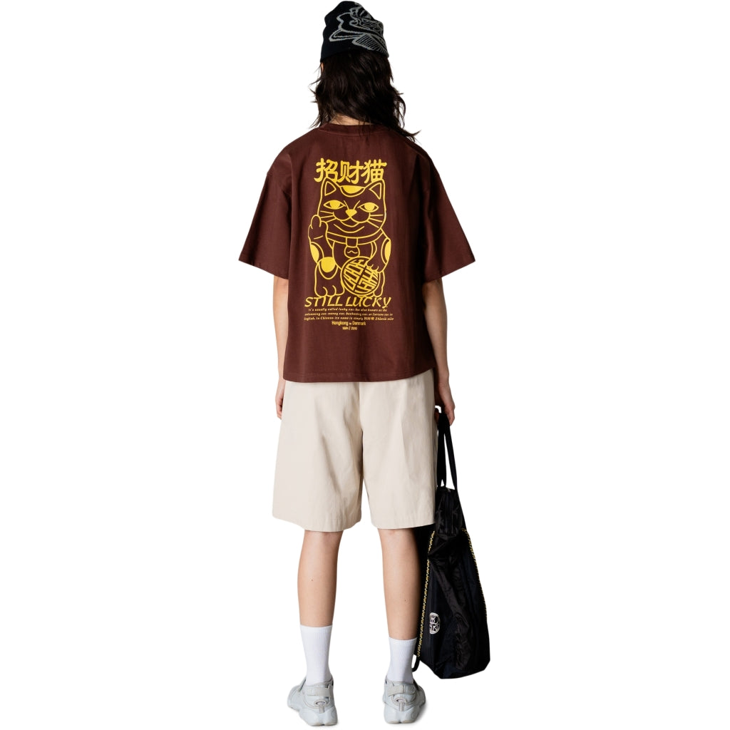 T-shirt Balo Lucky Cat - dark brown