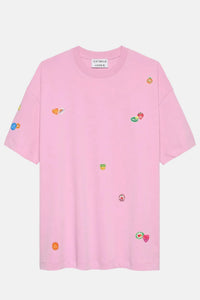 T-shirt Oversized Graphic - soft pink