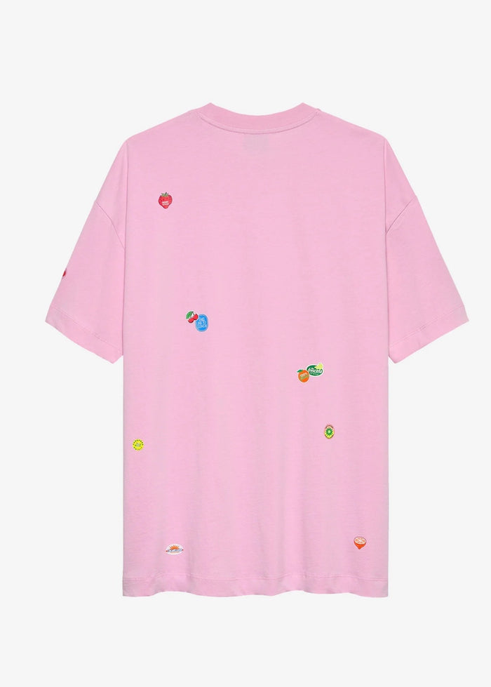 T-shirt Oversized Graphic - soft pink